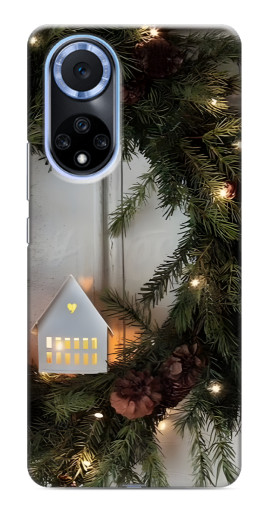 Чехол с картинкой "Новогодний венок" для Huawei Nova 9 SE