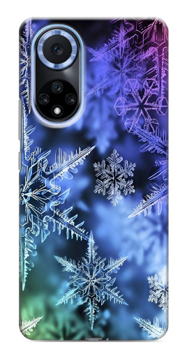 Чехол с принтом "Разноцветные снежинки" для Huawei Nova 9 SE