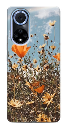 Чехол с принтом "Желтые цветы" для Huawei Nova 9 SE