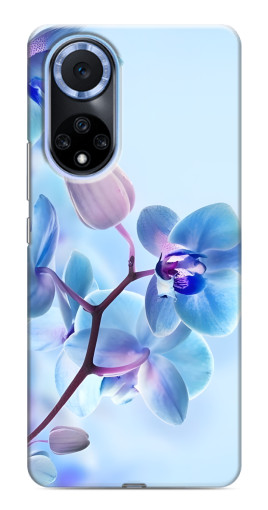 Чехол с принтом "Голубые орхидеи" для Huawei Honor X7b