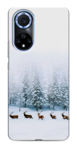 Чехол с печатью "Олени в лесу" для Huawei Honor X7b