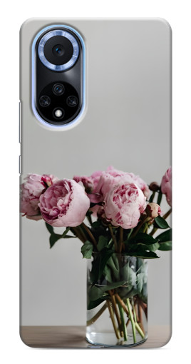 Чехол с принтом "Пионы в вазе" для Huawei Honor X7b