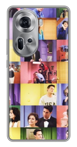 Силиконовый чехол с изображением "Актеры Друзья" для Oppo Reno 11 5G
