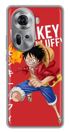 Чехол с принтом "Атакующий D Luffy" для Oppo Reno 11 5G