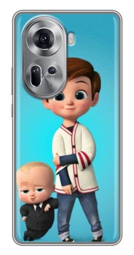 Чехол с картинкой "Boss and Boy" для Oppo Reno 11 5G