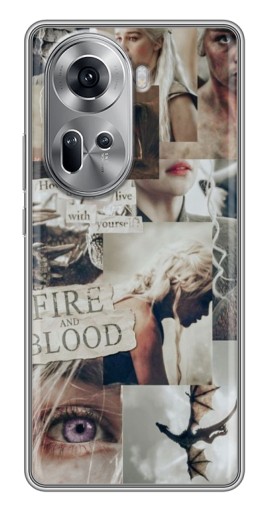 Чехол с картинкой "Коллаж Дейнерис" для Oppo Reno 11 5G
