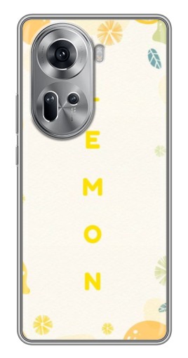 Силиконовый чехол с изображением "Lemon" для Oppo Reno 11 5G
