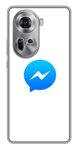Чехол с картинкой "messenger logo" для Oppo Reno 11 5G