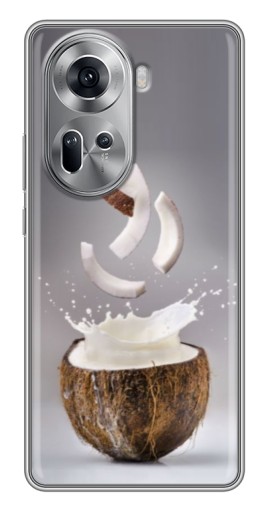 Чехол с картинкой "Стакан кокоса" для Oppo Reno 11 5G