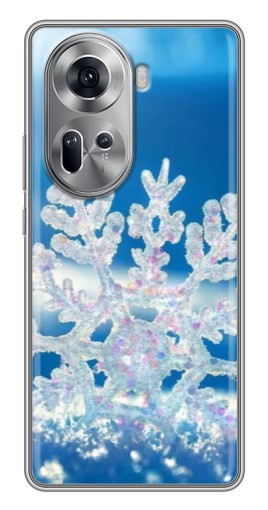 Чехол с печатью "Яркая снежинка" для Oppo Reno 11 5G