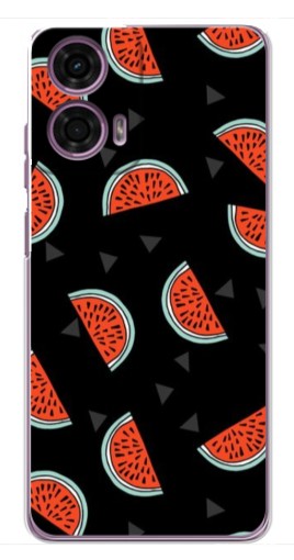 Чехол с печатью "Арбузы на черном" для Motorola MOTO G24 Power