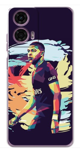 Силиконовый чехол с изображением "ART Mbappe" для Motorola MOTO G24 Power
