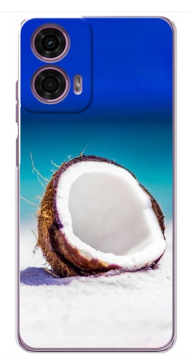 Чехол с принтом "Кокос на пляже" для Motorola MOTO G24 Power