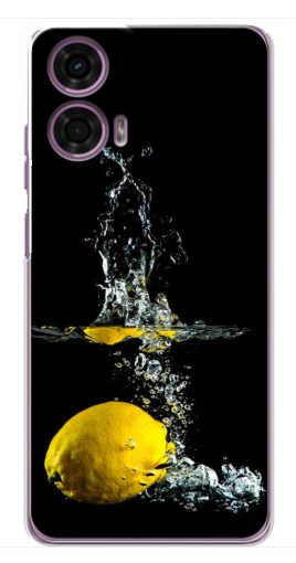 Чехол с принтом "Мокрый Лимон" для Motorola MOTO G24 Power