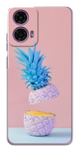 Силиконовый чехол с изображением "Яркий ананас" для Motorola MOTO G24 Power