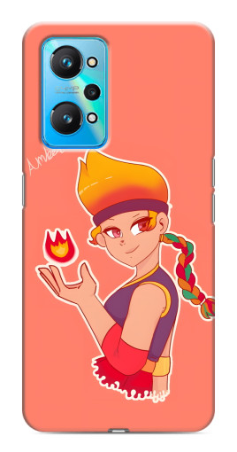 Чехол с печатью "Amber с огоньком" для Realme GT Neo 2