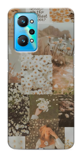 Силиконовый чехол с изображением "Коллаж ромашек " для Realme GT Neo 2