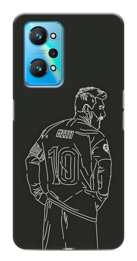 Чехол с принтом "Контур Месси" для Realme GT Neo 2