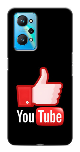 Силиконовый чехол с изображением "Лайк YouTube" для Realme GT Neo 2