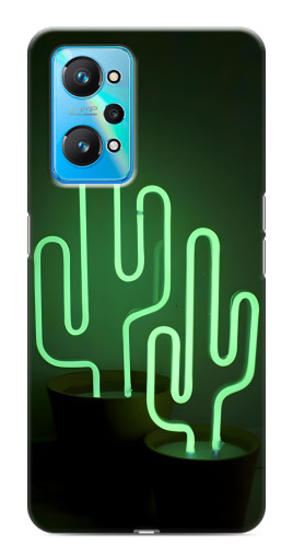 Чехол с печатью "Неоновый кактус" для Realme GT Neo 2