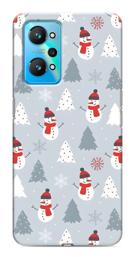 Чехол с картинкой "Новогодний фон" для Realme GT Neo 2