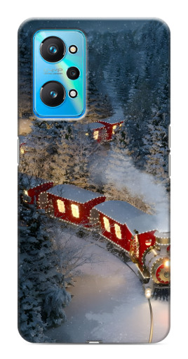Силиконовый чехол с изображением "Новогодний поезд" для Realme GT Neo 2
