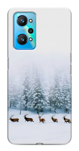 Чехол с принтом "Олени в лесу" для Realme GT Neo 2