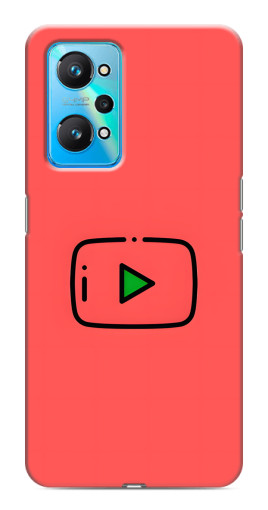 Чехол с картинкой "Рисованная кнопка" для Realme GT Neo 2