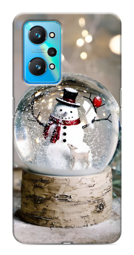 Чехол с печатью "Снеговик в шаре" для Realme GT Neo 2