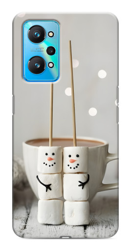 Силиконовый чехол с изображением "Снеговики из зефира" для Realme GT Neo 2