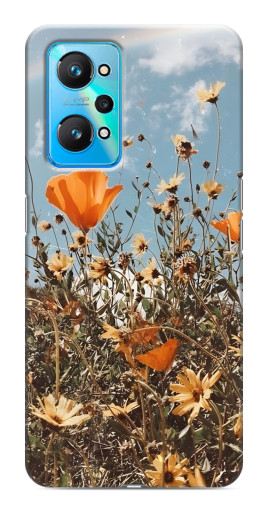 Чехол с картинкой "Желтые цветы" для Realme GT Neo 2