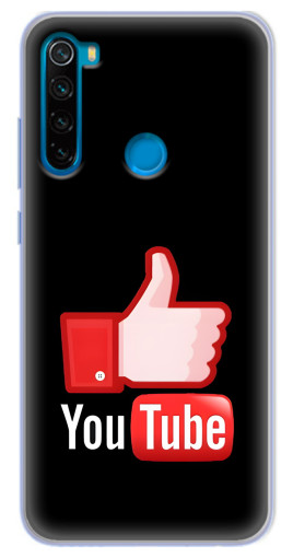 Чехол с печатью "Лайк YouTube" для Blackview A80 Pro