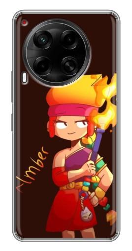 Силиконовый чехол с изображением "Amber с факелом" для Tecno Camon 30 (CL6)