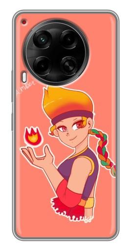 Чехол с картинкой "Amber с огоньком" для Tecno Camon 30 (CL6)