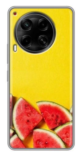 Чехол с картинкой "Арбузики на желтом" для Tecno Camon 30 (CL6)