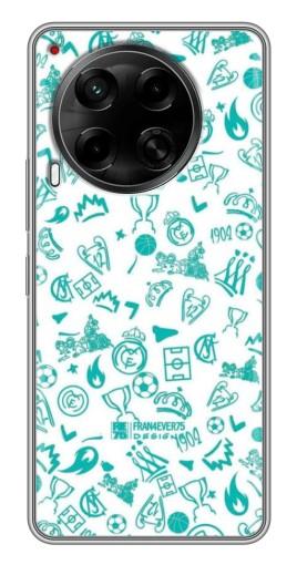Силиконовый чехол с изображением "Атрибутика Real Madrid" для Tecno Camon 30 (CL6)