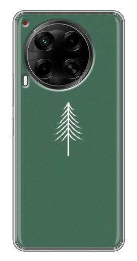 Чехол с печатью "Белая елка" для Tecno Camon 30 (CL6)