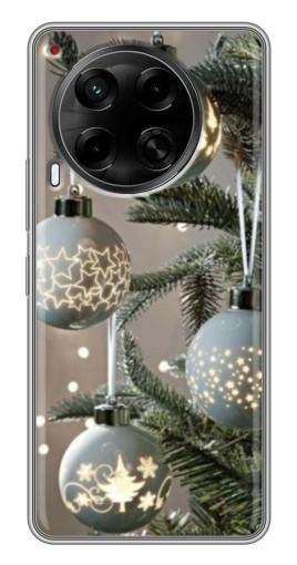 Чехол с печатью "Белые шары " для Tecno Camon 30 (CL6)