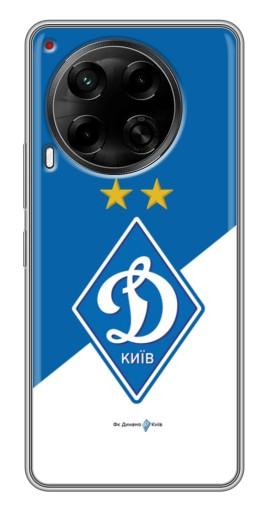 Чехол с печатью "Бело-синий Динамо" для Tecno Camon 30 (CL6)