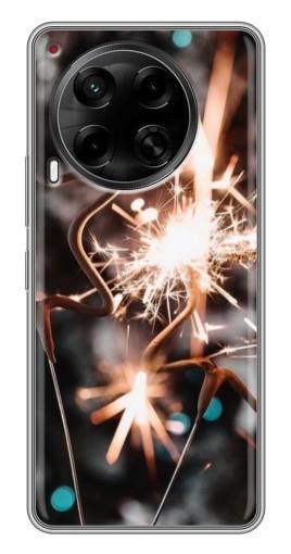Чехол с принтом "Бенгальские огни" для Tecno Camon 30 (CL6)
