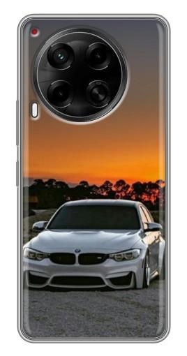 Силиконовый чехол с изображением "BMW белая" для Tecno Camon 30 (CL6)