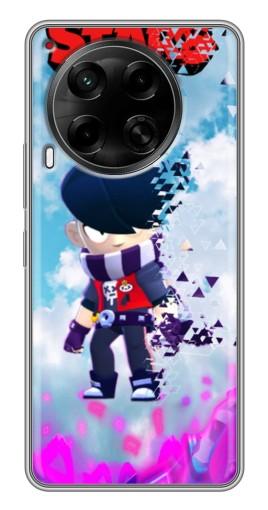 Силиконовый чехол с изображением "Демо версия" для Tecno Camon 30 (CL6)