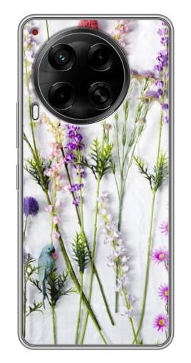 Чехол с печатью "Фон полевых цветов" для Tecno Camon 30 (CL6)