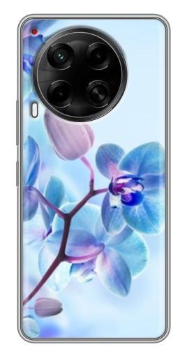 Чехол с картинкой "Голубые орхидеи" для Tecno Camon 30 (CL6)