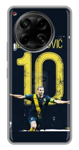 Силиконовый чехол с изображением "Ибрагимович 10" для Tecno Camon 30 (CL6)
