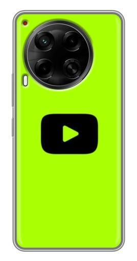Чехол с печатью "Кнопка Ютуба" для Tecno Camon 30 (CL6)
