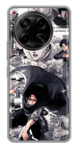 Чехол с печатью "Коллаж Леви" для Tecno Camon 30 (CL6)