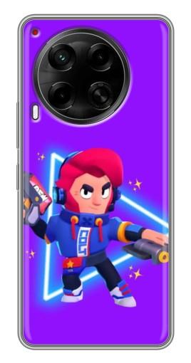 Чехол с печатью "Кольт в наушниках" для Tecno Camon 30 (CL6)