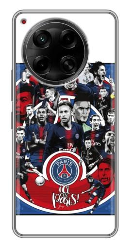 Чехол с принтом "Команда PSG" для Tecno Camon 30 (CL6)