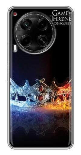Силиконовый чехол с изображением "Корона" для Tecno Camon 30 (CL6)